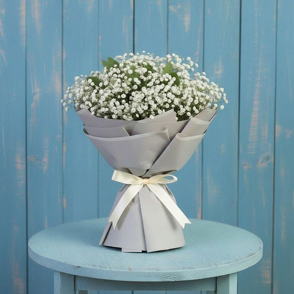 Букет цветов из: Гипсофила в Пролетарский Московской области