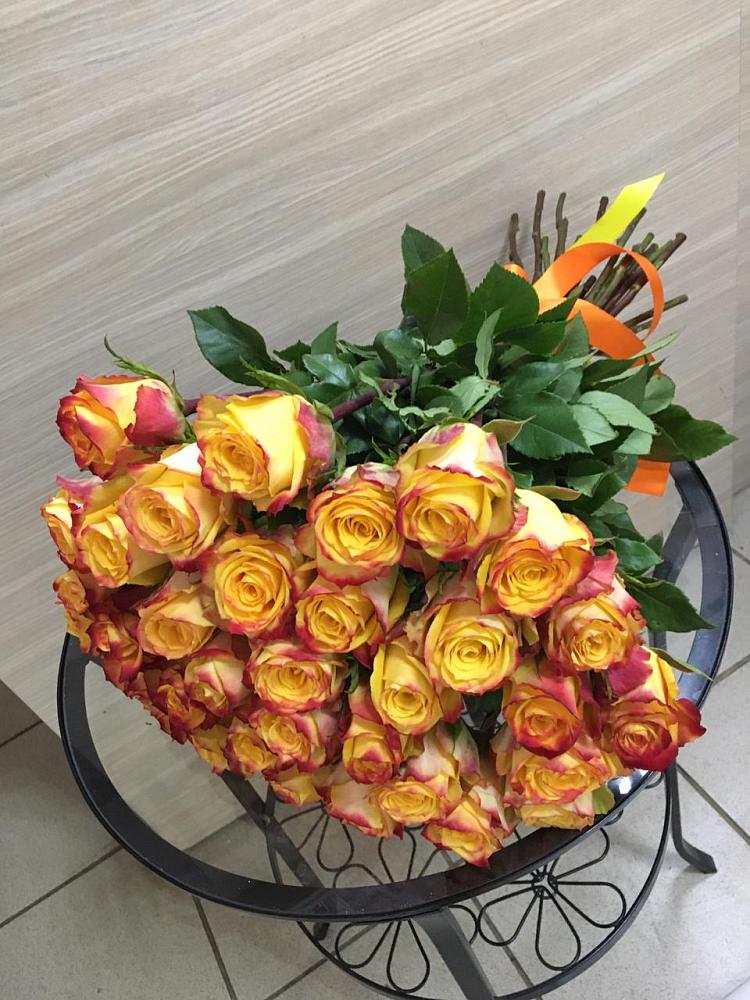 Букет Желтые розы в Пролетарский Московской области