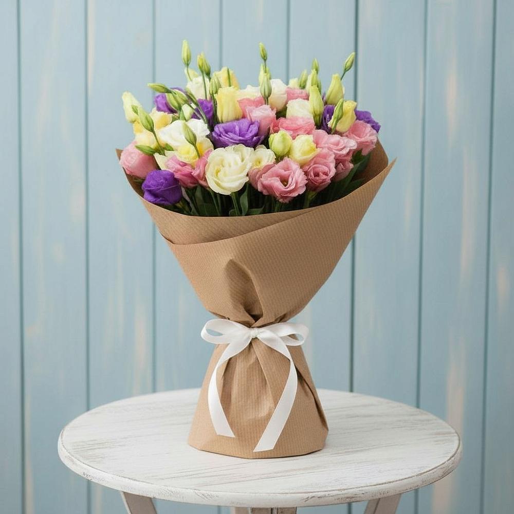 Букет цветов из: Лизиантусы в Пролетарский Московской области