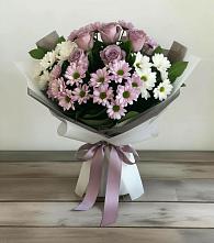 Букет цветов из:  Хризантемы и Розы #REPLACE_PRED# Пролетарский Московской области