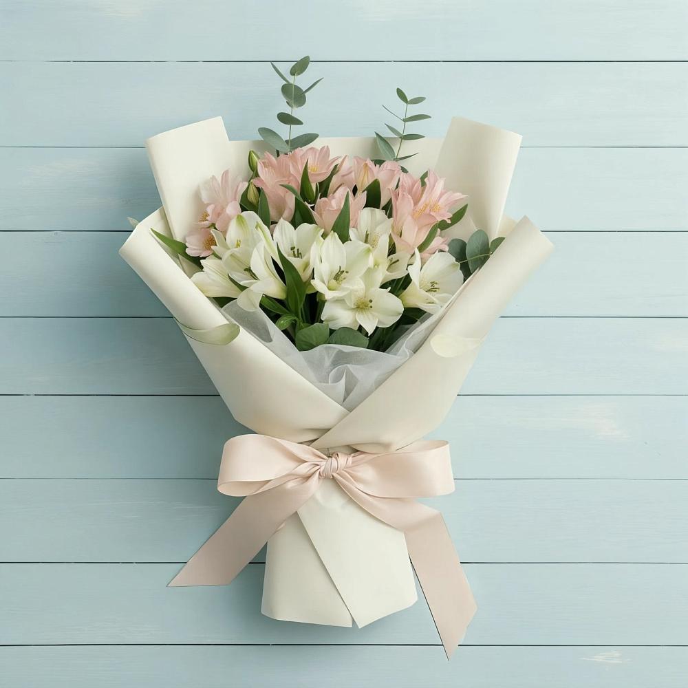 Букет цветов из: Альстромерии в Пролетарский Московской области