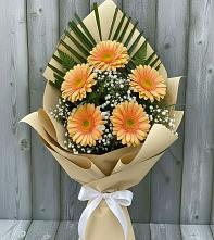 Букет цветов из:  Герберы в Пролетарский Московской области