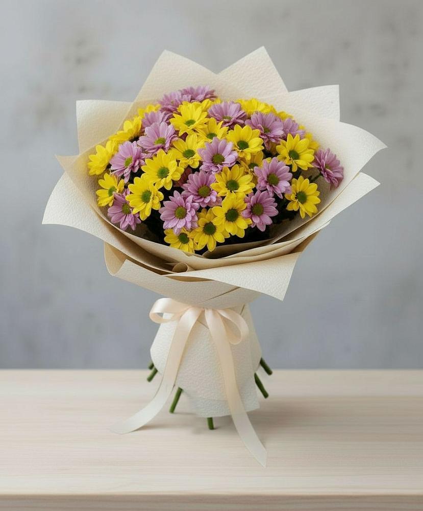 Букет цветов из: Хризантемы в Пролетарский Московской области